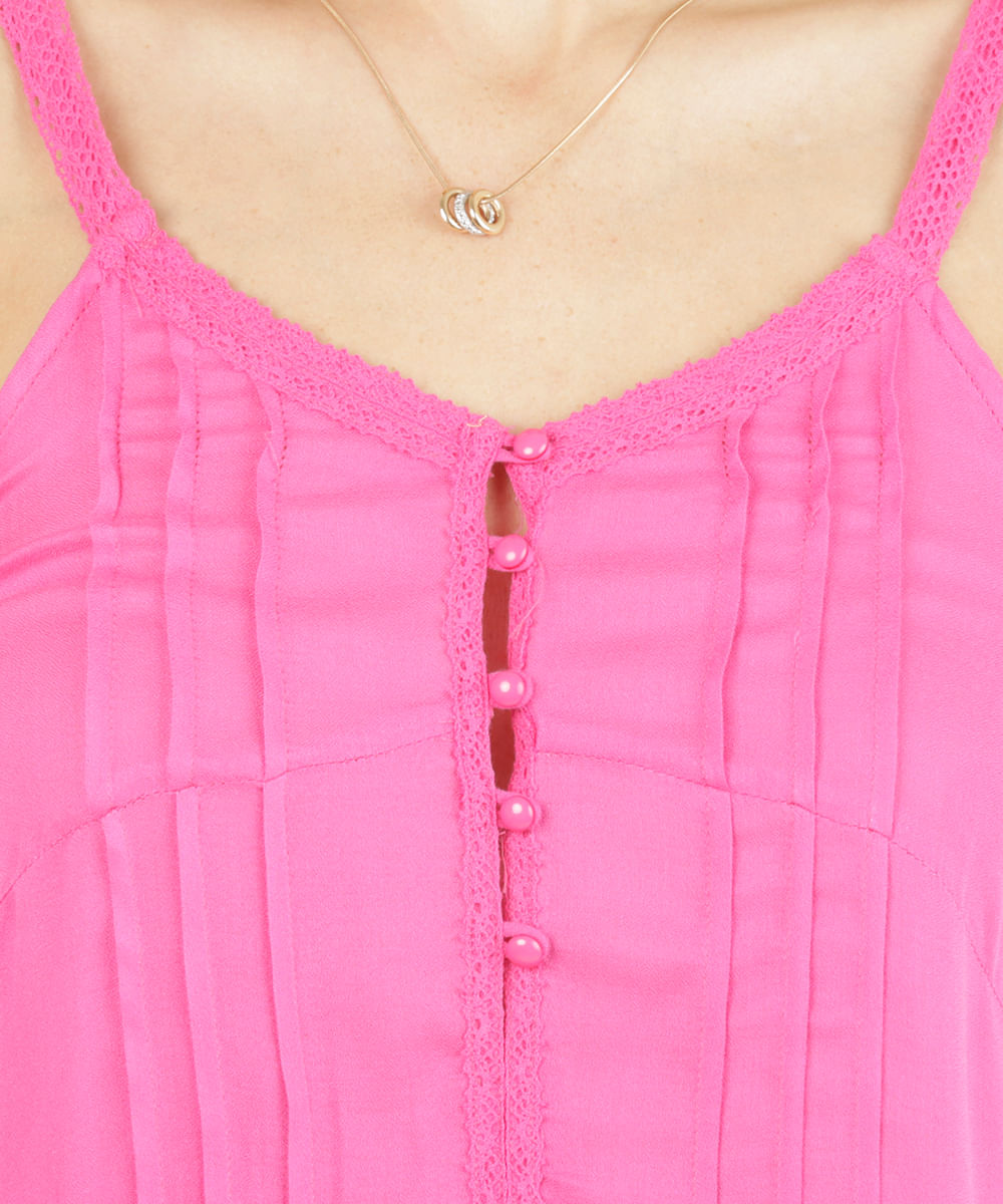 Regata com Detalhe de Renda Pink
