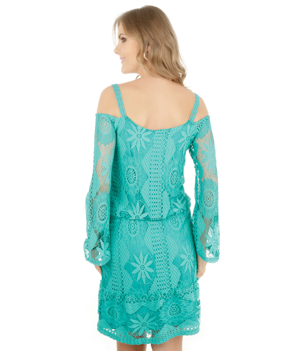 Vestido em Renda Verde