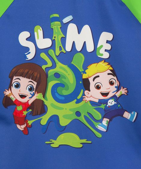 camiseta raglan de praia infantil luccas neto proteção uv50+ verde