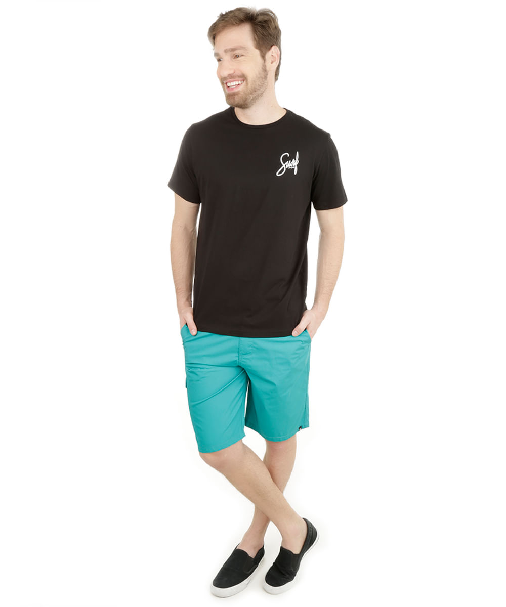 Bermuda com Bolsos Verde