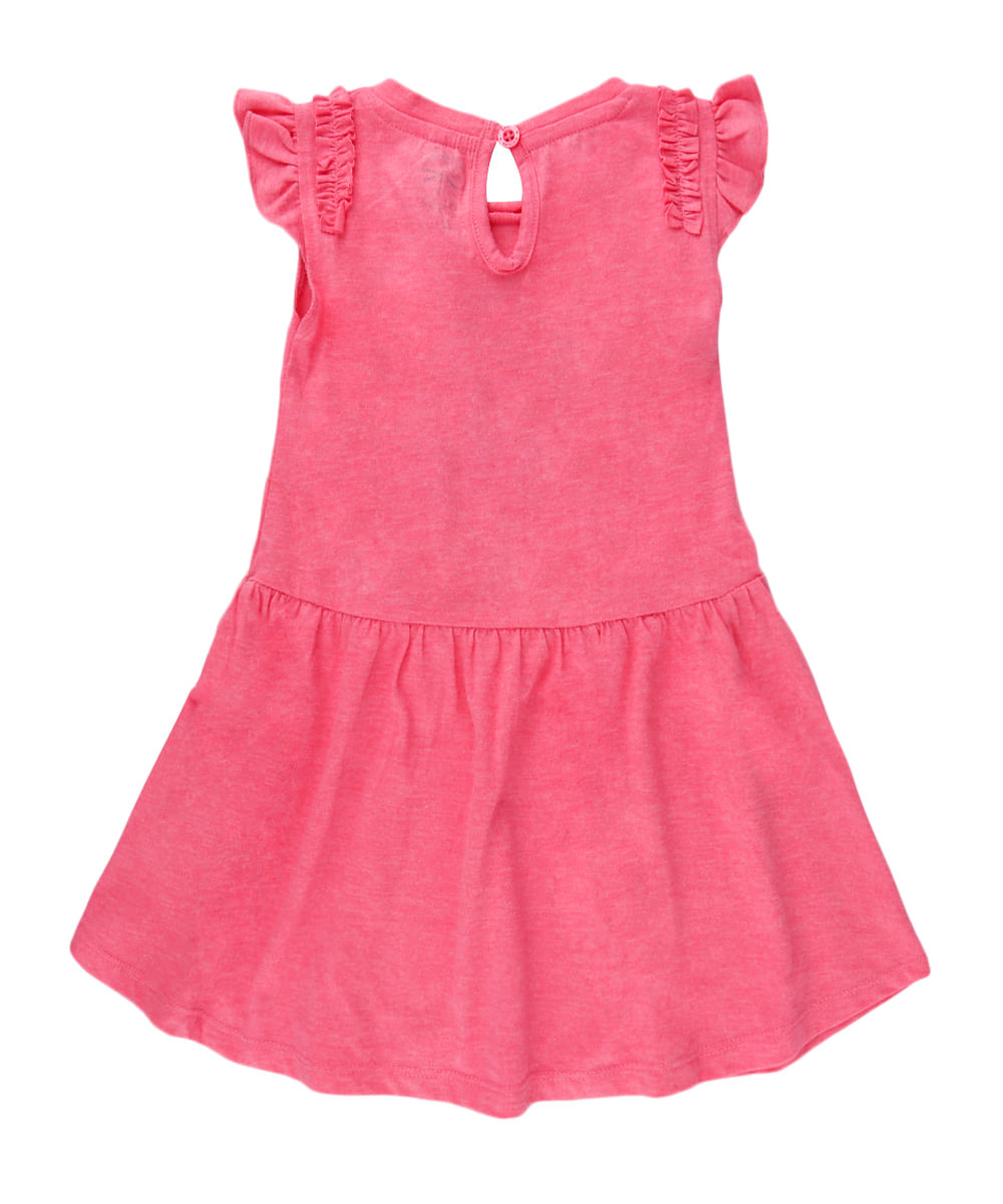 Vestido com Estampa Magali Menina Rosa