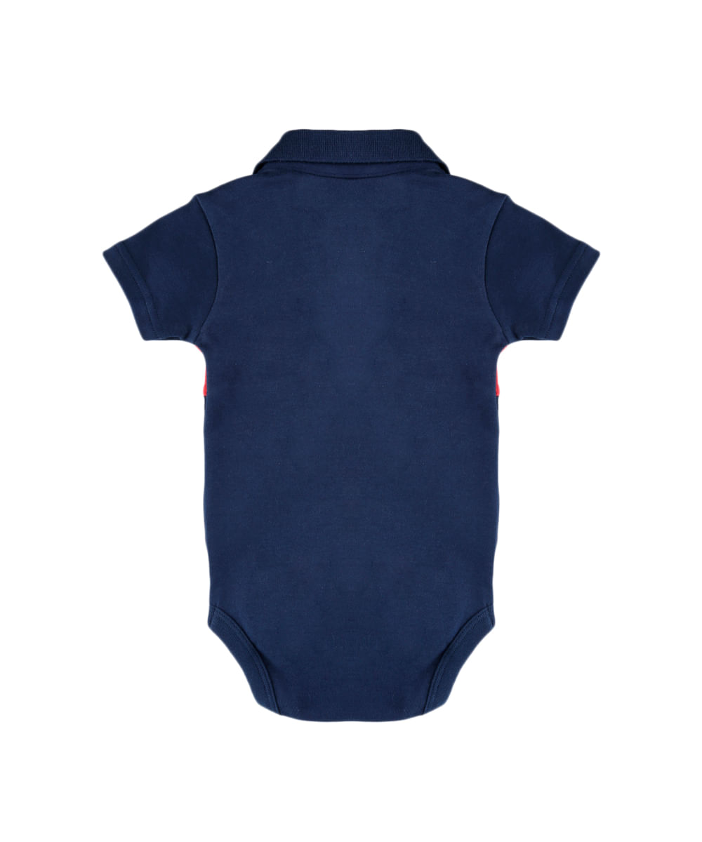 Body com Patch Azul Marinho