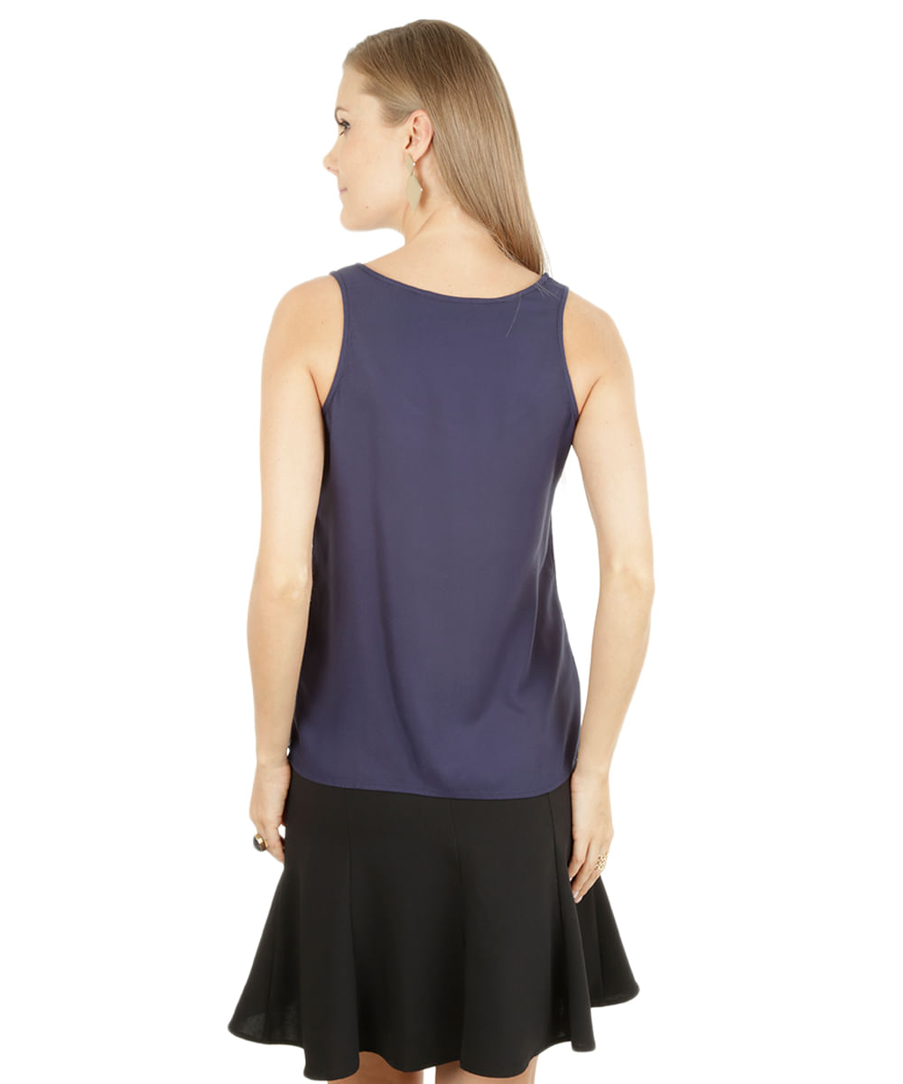 Regata Básica Azul Marinho