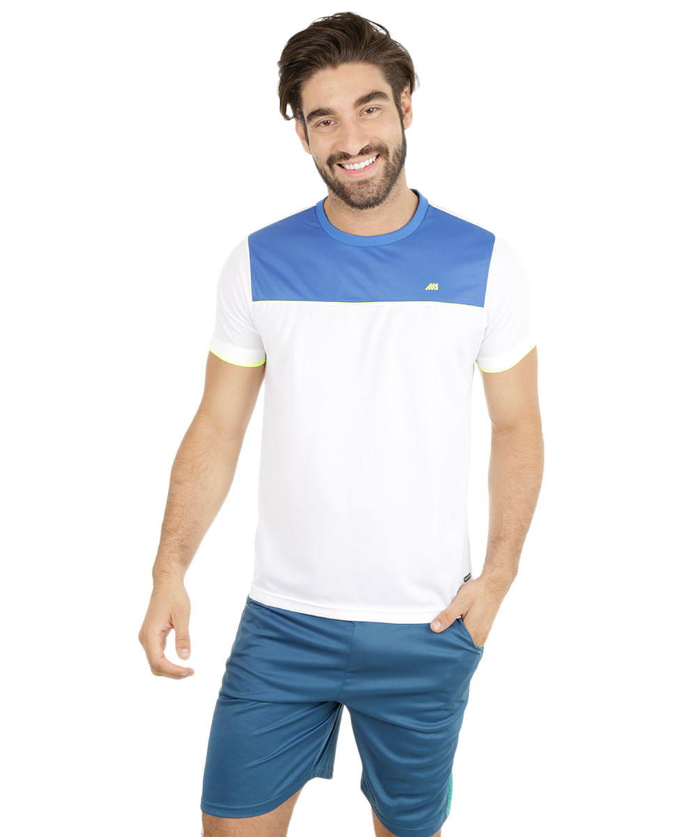Camiseta Ace Technofit com Respiro Azul