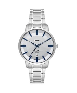 Relógio ORIENT feminino prata azul FBSS1163 S1SX