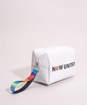 necessaire infantil estampada now united branca