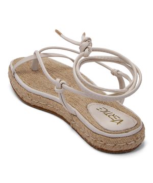 Sandália Espadrille Flatform Corda OffWhite Vertice