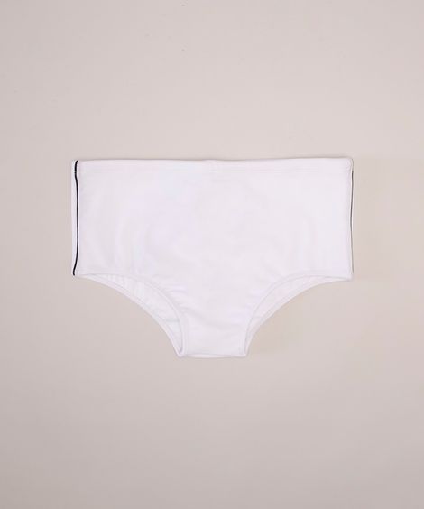 Sunga Masculina Tradicional com Vivo Lateral Branca