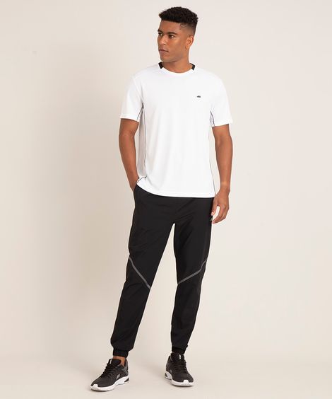 calça jogger com refletivo esportiva preta