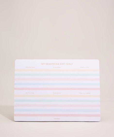 bloco de notas planner multicor