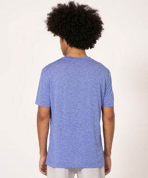camiseta esportiva ace basic dry manga curta gola careca azul mescla royal