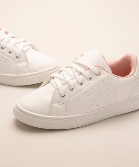 tênis infantil cano baixo casual branco