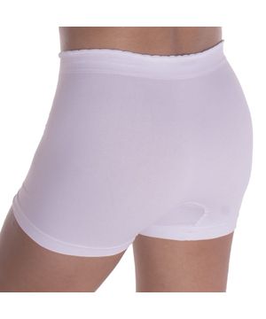 Calcinha Boxer Selene Sem Costura Infantil - Branco