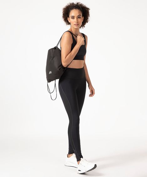 mochila sacola academia esportivo preto