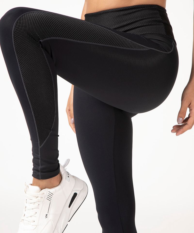 calça legging plus size básica ace preta - C&A