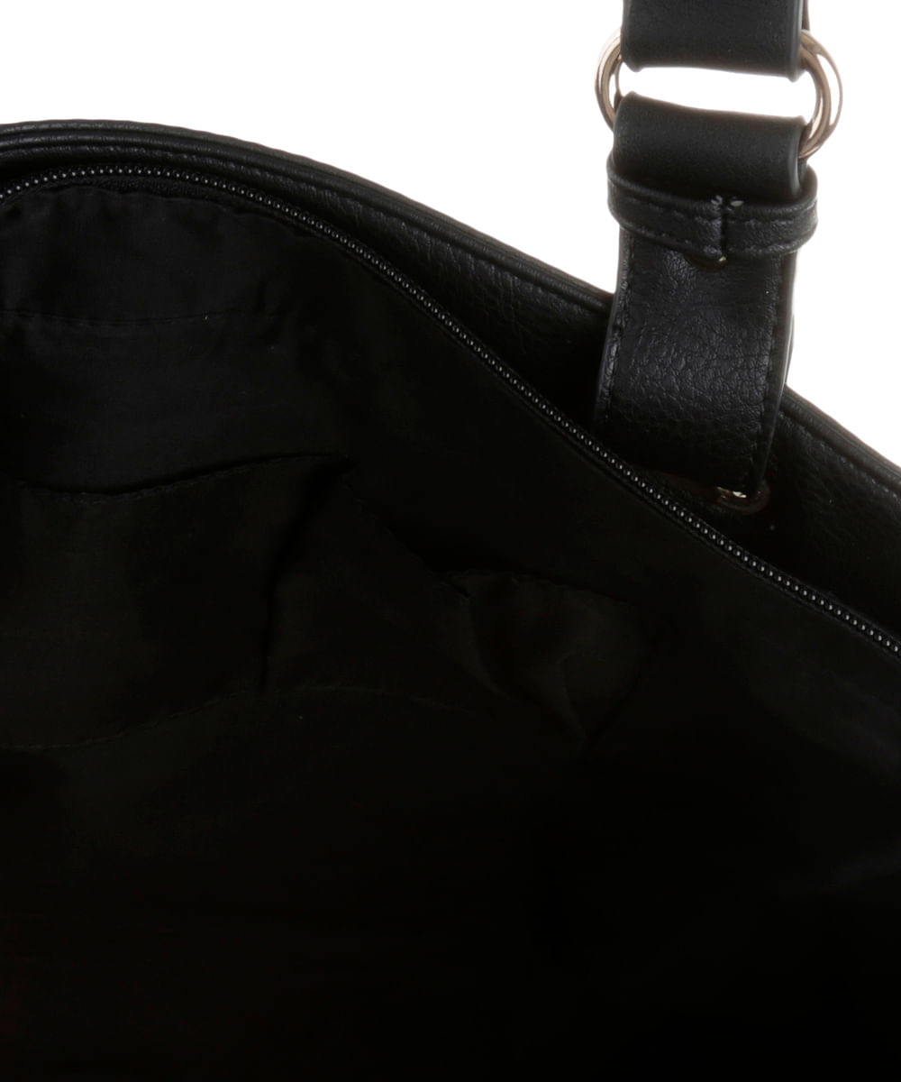 Bolsa com Franjas Preta