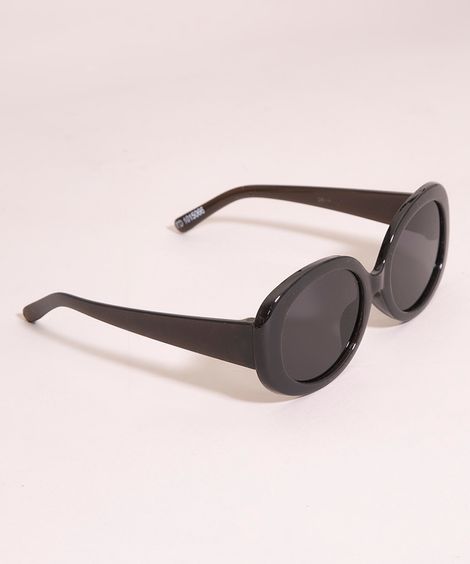 óculos de sol infantil oval preto