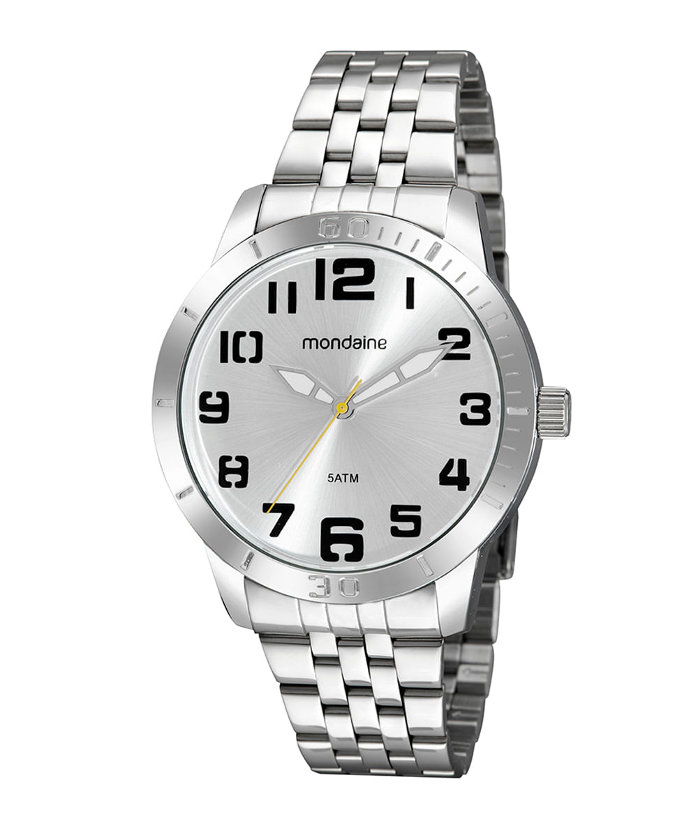 relogio mondaine masculino stainless steel back