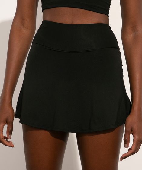 short saia esportivo tenista mindset  preto