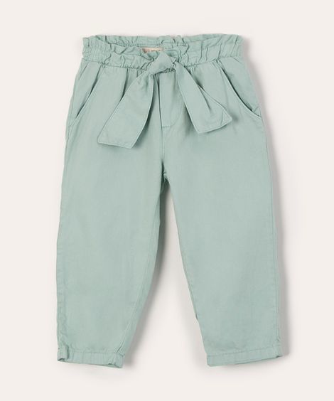 calça infantil clochard  verde claro