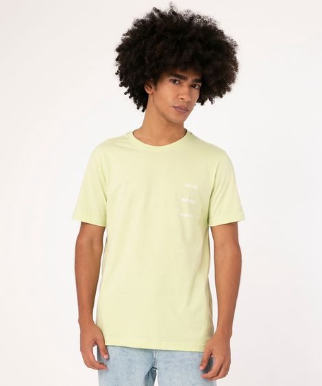camiseta gola careca inspiration verde claro