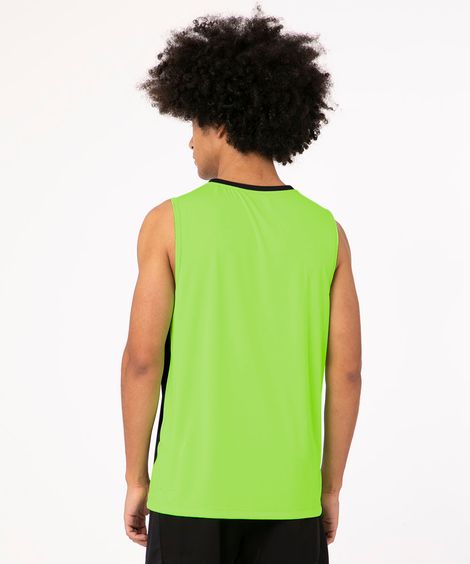 regata bicolor esportivo verde neon