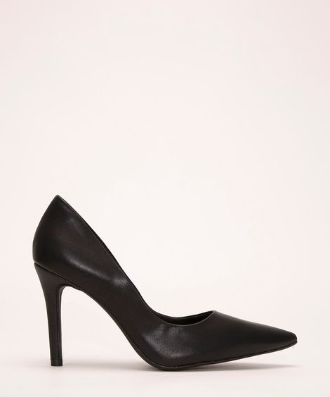 scarpin salto alto fino oneself preto