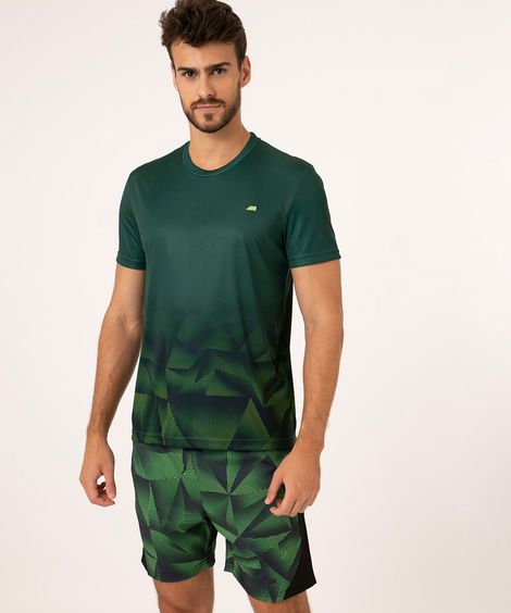 camiseta degradê esportivo verde