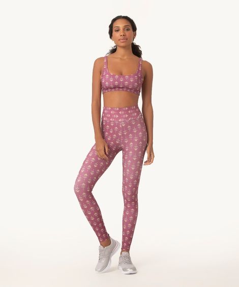 calça legging arabesco vinho