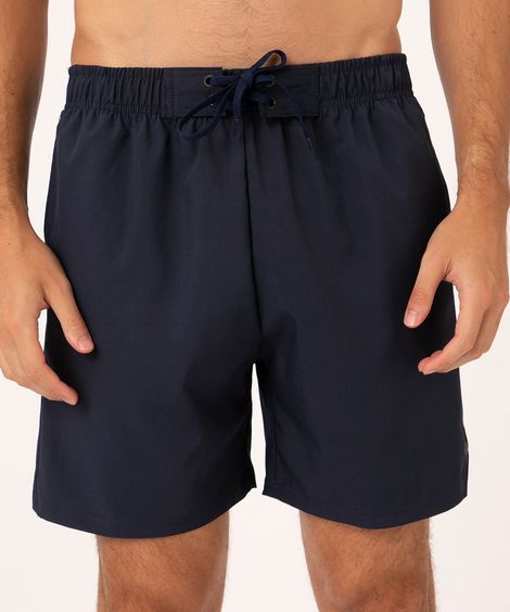 short com cordão esportivo azul marinho