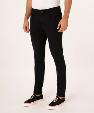 calça skinny jeans preto