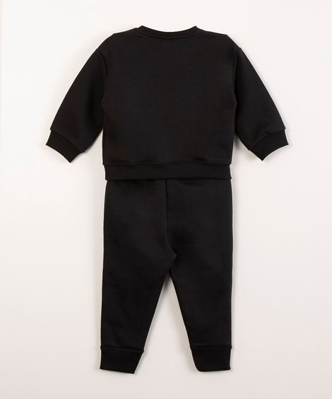 conjunto de moletom alegria preto
