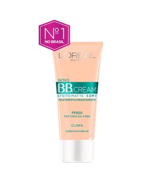 BB Cream L'oréal Paris - Efeito Matte 5 Em 1 Fps 50 Clara