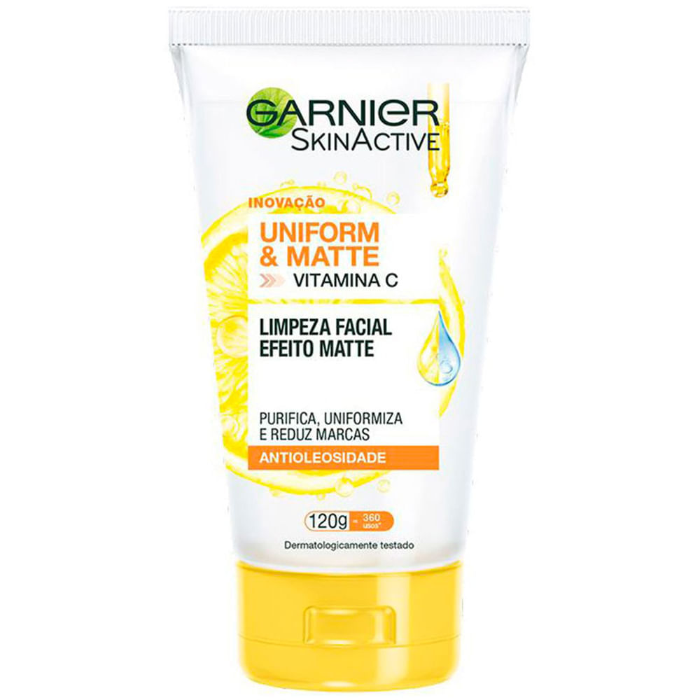 Garnier Skin Uniform & Matte Vitamina C Kit – Sérum + Gel de Limpeza + Água Micelar + Hidratante