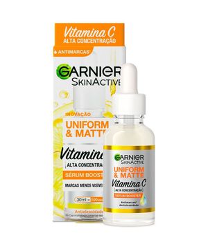 Garnier Skin Uniform & Matte Vitamina C Kit – Sérum + Gel de Limpeza + Água Micelar + Hidratante