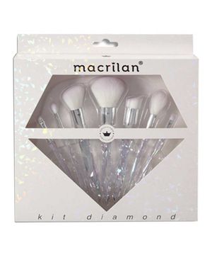 Macrilan ED003 Diamond Kit – 7 Pincéis de Maquiagem