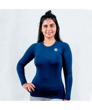 Camisa Esporte Legal Térmica Poliamida Feminina Azul