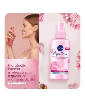 Mist Facial Hidratante Nivea Aqua Rose 150ml