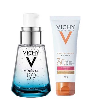 Vichy Kit – Hidratante Facial Mineral 89 + Protetor Solar UV-Glow FPS60