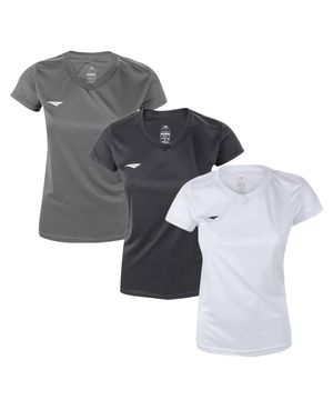 Kit 3 Camisetas Penalty X Feminino Chumbo e Preto