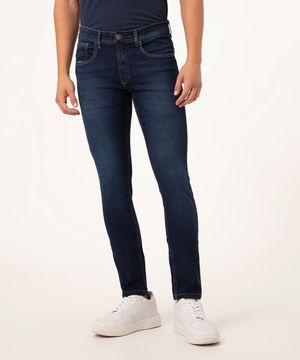 calça jeans super skinny azul escuro