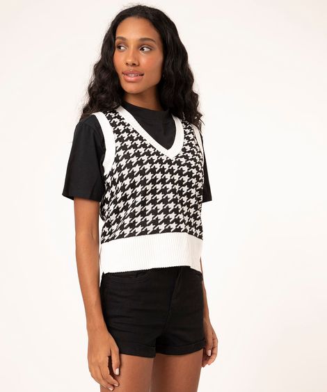 short hot pant cintura super alta com barra dobrada preto