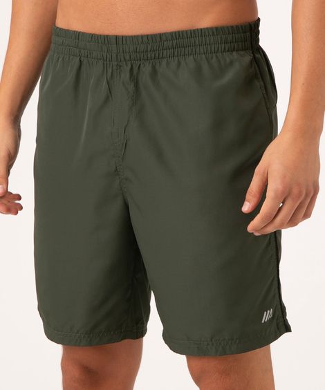 bermuda cós elástico esportiva verde