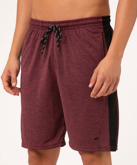 bermuda masculina esportiva listra lateral vinho
