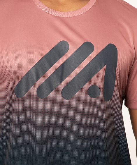 camiseta degradê esportivo rosê
