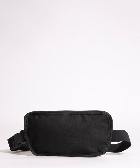 pochete doleira básica de nylon com bolso preta