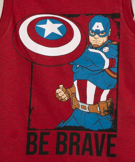 conjunto infantil capitão américa vermelho
