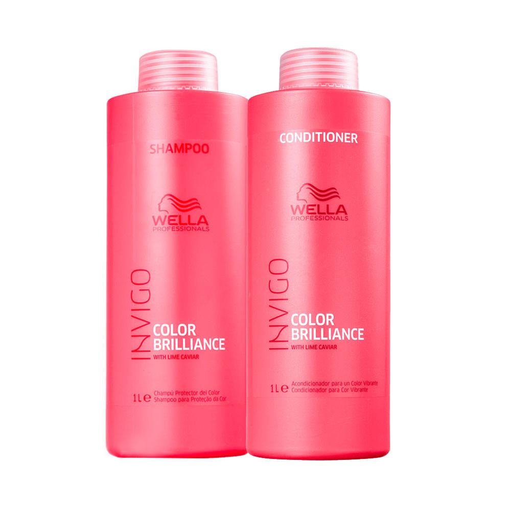 Kit Wella Pro Inv Brilliance Sh 1l + Cd 1l é boa?