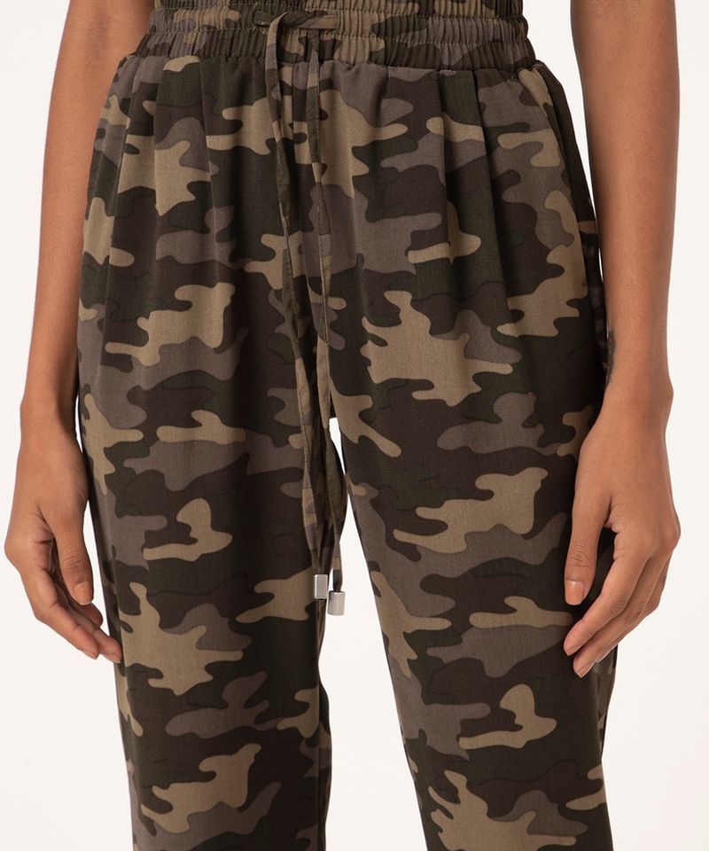 Calça camuflada feminina store c&a