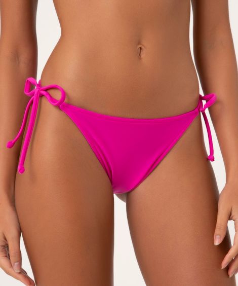 Biquíni Calcinha Tanga com Amarração e Proteção UV50+ Pink